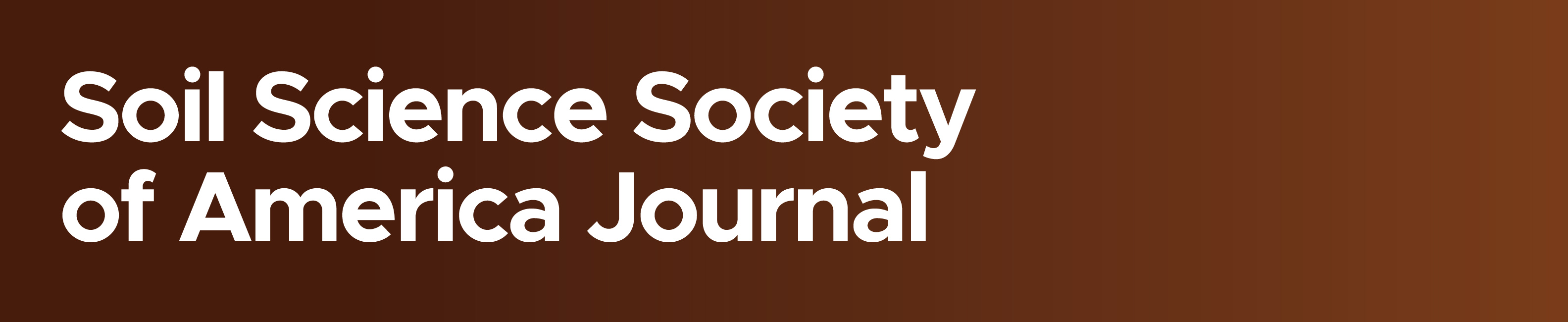Soil Science Society of America Journal Logo