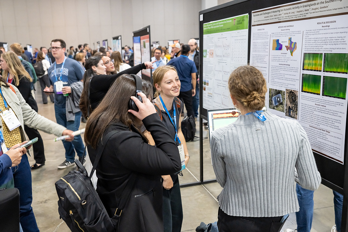 Students presenting posters during CANVAS 2025 in Salt Lake City. 