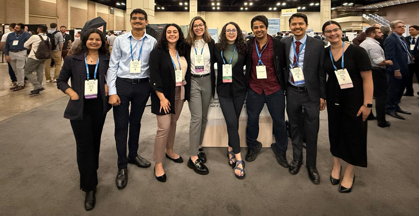 The ACS Graduate Student Committee members meeting in person at CANVAS 2025. Photo by Ayush K. Sharma.