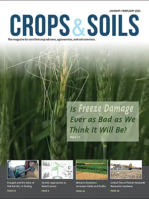 The 2022 January-February cover of Crops & Soils magazine