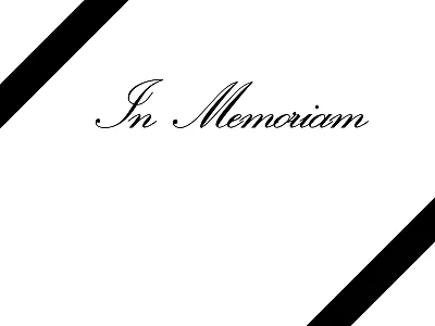 In memoriam