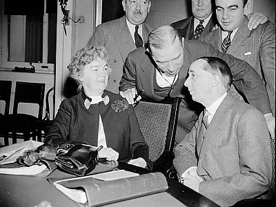 Student veterans should determine if they qualify for an Edith Nourse Rogers STEM scholarship (https://bit.ly/3nAEQbS). Edith Nourse Rogers (shown here) served in the House of Representatives for 35 years and sponsored important legislation for veterans, including the Servicemen’s Readjustment Act of 1944 (commonly known as the G.I. Bill). Source: Wikimedia Commons.
