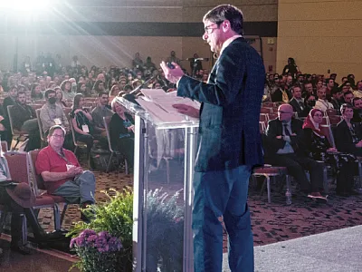 Richard Harris, veteran National Public Radio (NPR) science correspondent, gave the opening keynote at the 2022 Annual Meeting in Baltimore.