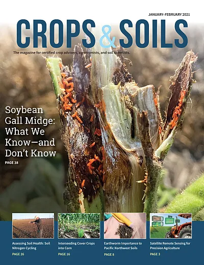 The 2021 January-February cover of Crops & Soils magazine