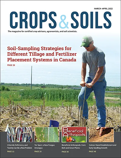 The 2022 March-April cover of Crops & Soils magazine