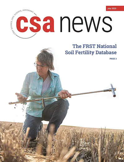The july 2020 issue of CSA News magazine.